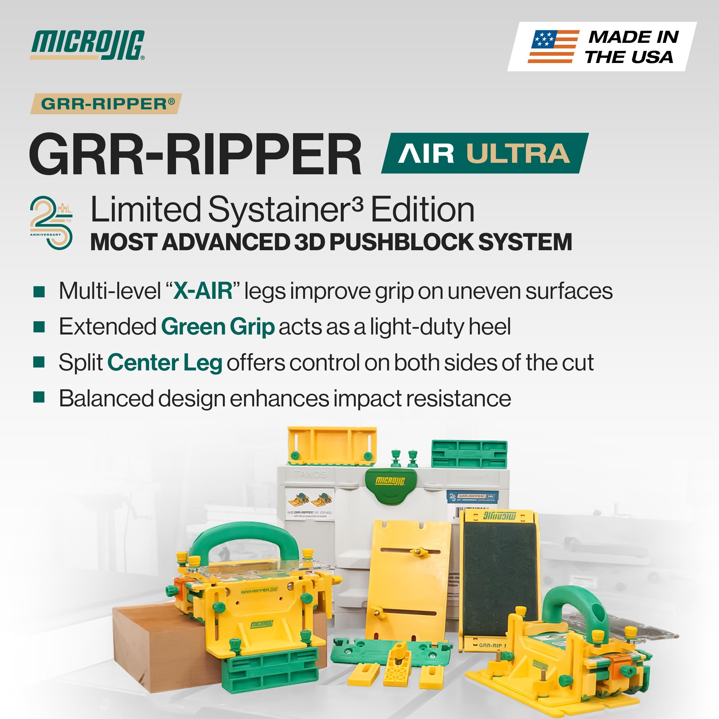 MICROJIG GRR-RIPPER Air Ultra: Ultimate Pushblock System -2 MICROJIG GRR-RIPPER Air Ultra: Ultimate Pushblock System -2