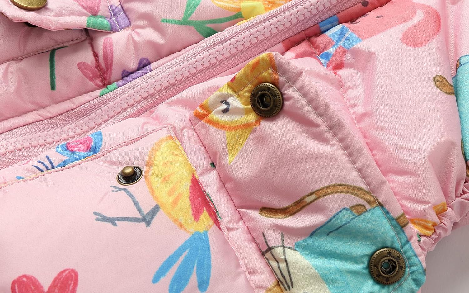 Mud Kingdom Cute Little Girls Vests Outerwear with Hood Animal