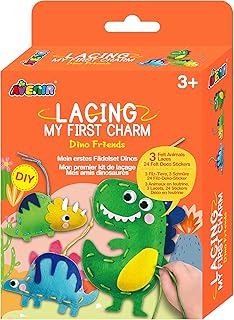 مجموعة ماي فيرست ليسينج كت CH211798 من افينير لحياكة حيوانات اليفة صغيرة وتحسين مهارات الخياطة متعة ابداعية للاطفال سن 3 سنوات فما فوق