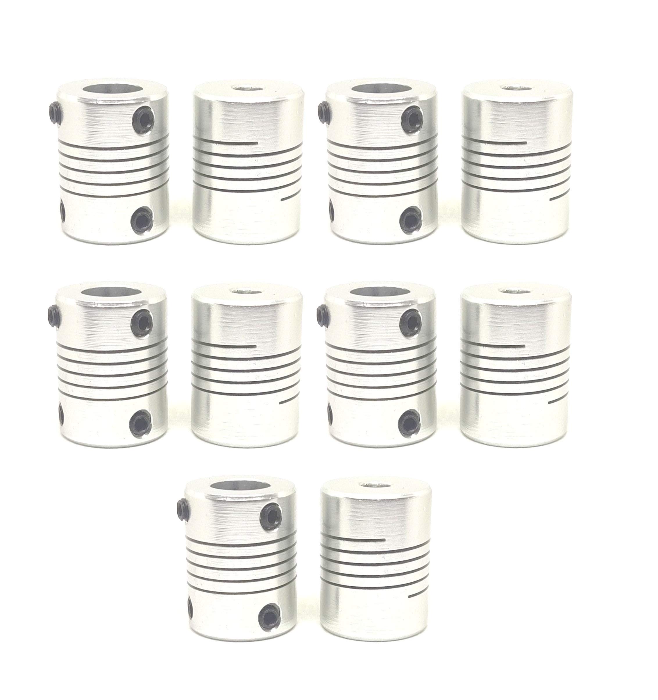 INVENTO 10Pcs 8 x 10mm Motor Jaw Shaft Coupler Aluminum 8mm 10mm Flexible Coupling for Nema 23 3D Printer Z Axis For RepRap (B08NFJHHKK) Amazon Price History, Amazon Price Tracker