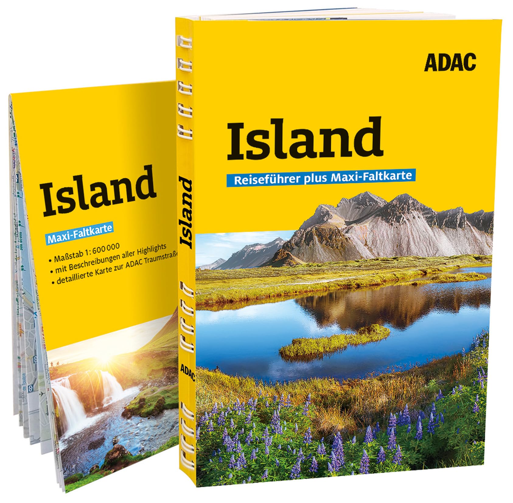 ADAC Reiseführer plus Island: Mit Maxi-Faltkarte und praktischer Spiralbindung