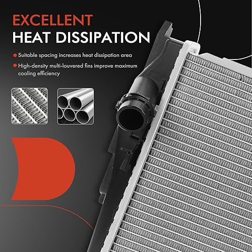 Miniatura 5 de A-Premium Conjunto de radiador de refrigerante de motor compatible con BMW 335i 2007-2013 335i xDrive 2009-2013 335is 2011-2013 335xi 2007-2008 Z4