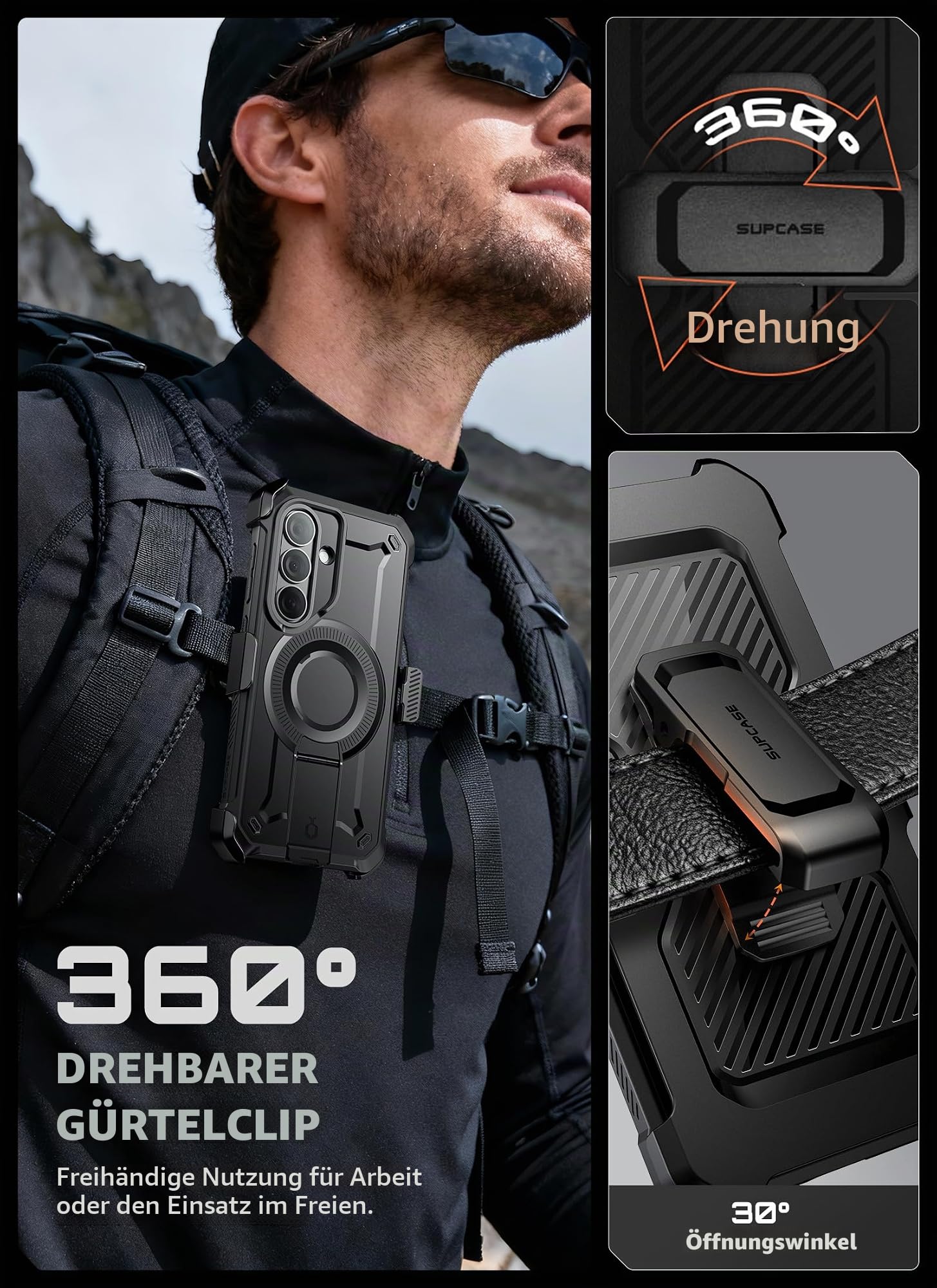 SUPCASE für Samsung Galaxy S26 Hülle Kompatibel mit MagSafe, Schwarz