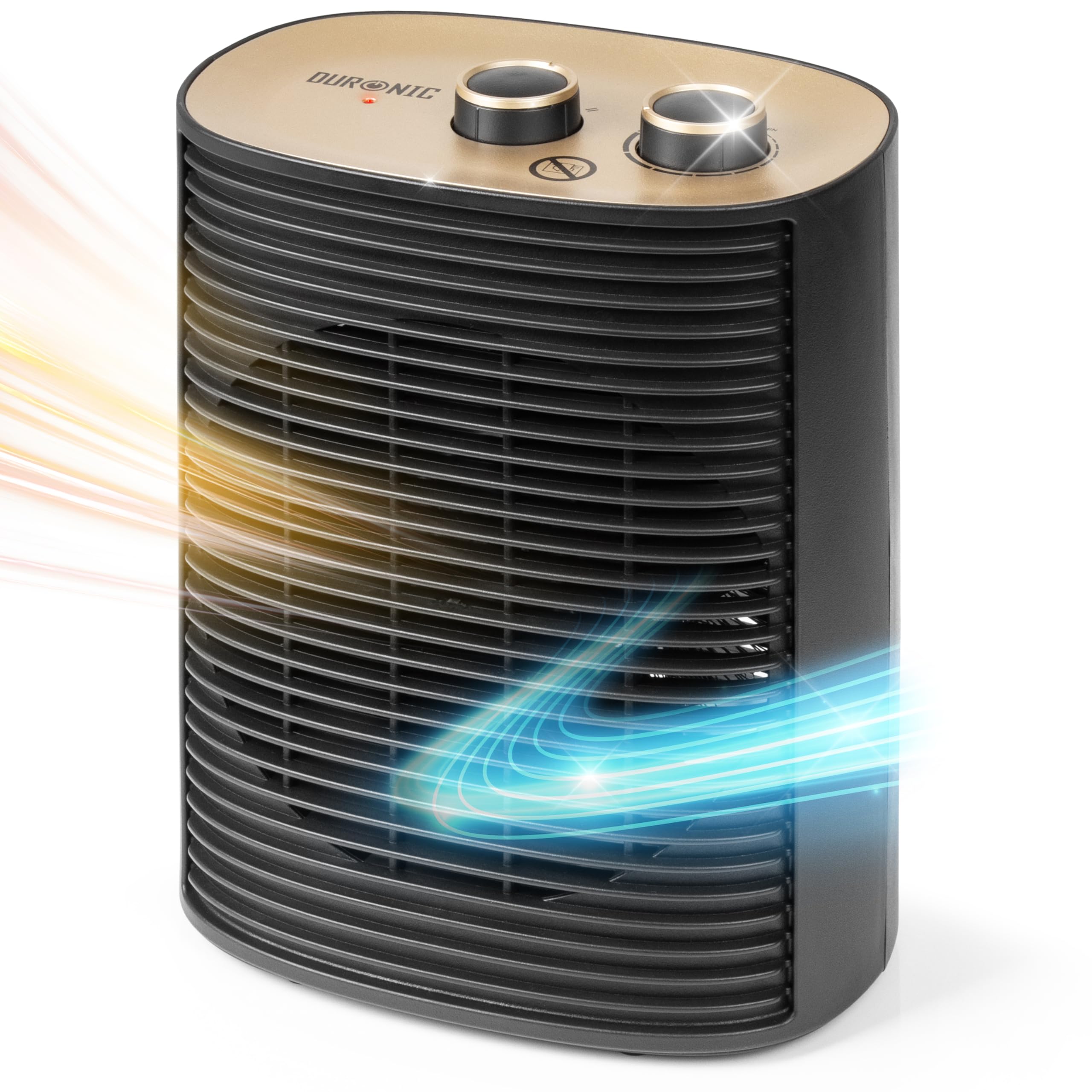 Radiateur soufflant électrique puissant 2000W thermostat réglable mode éco turbo