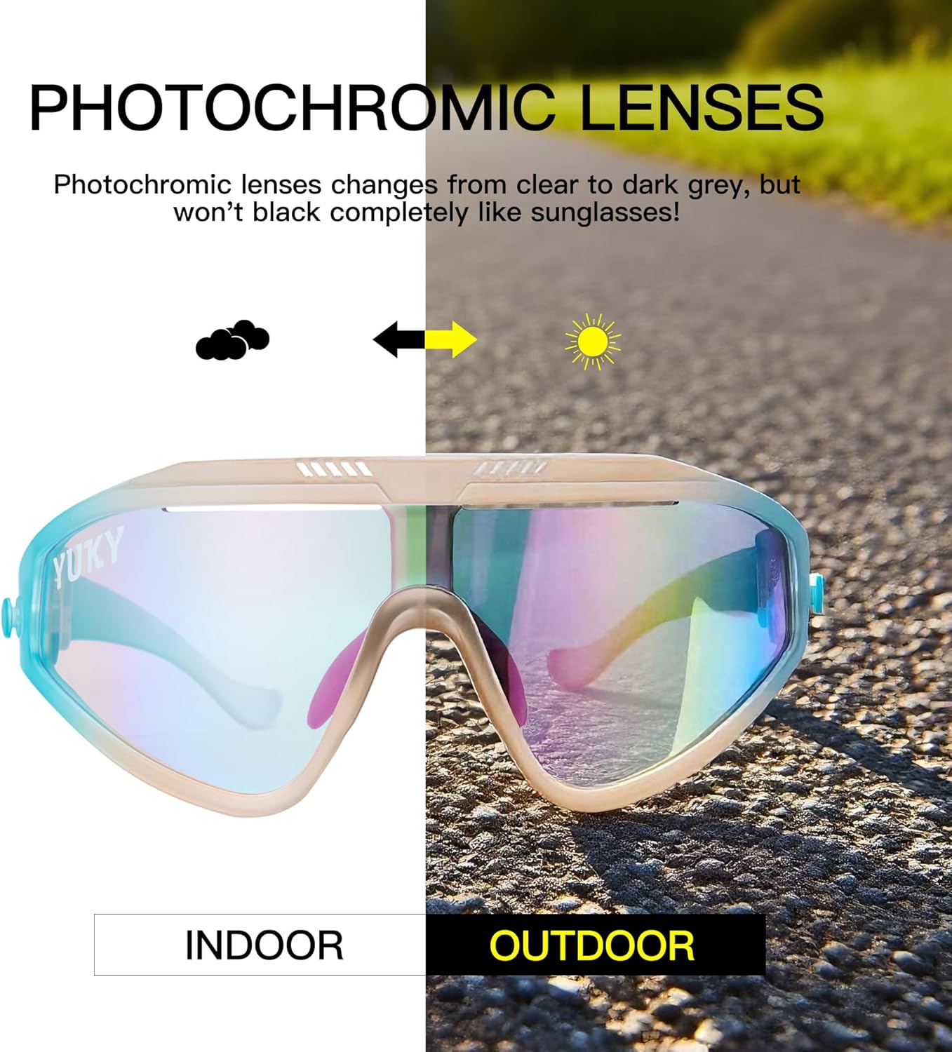 Cyxus Cycling Glasses for Women Men Sport Running Sunglasses MT Bike Baseball Volleyball Gear Accessories 1322