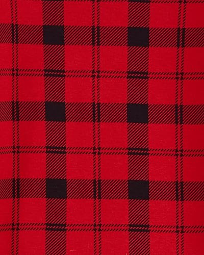 Carter's Girls' Christmas 2-Piece Snug Fit Cotton PJs (2T, Plaid)