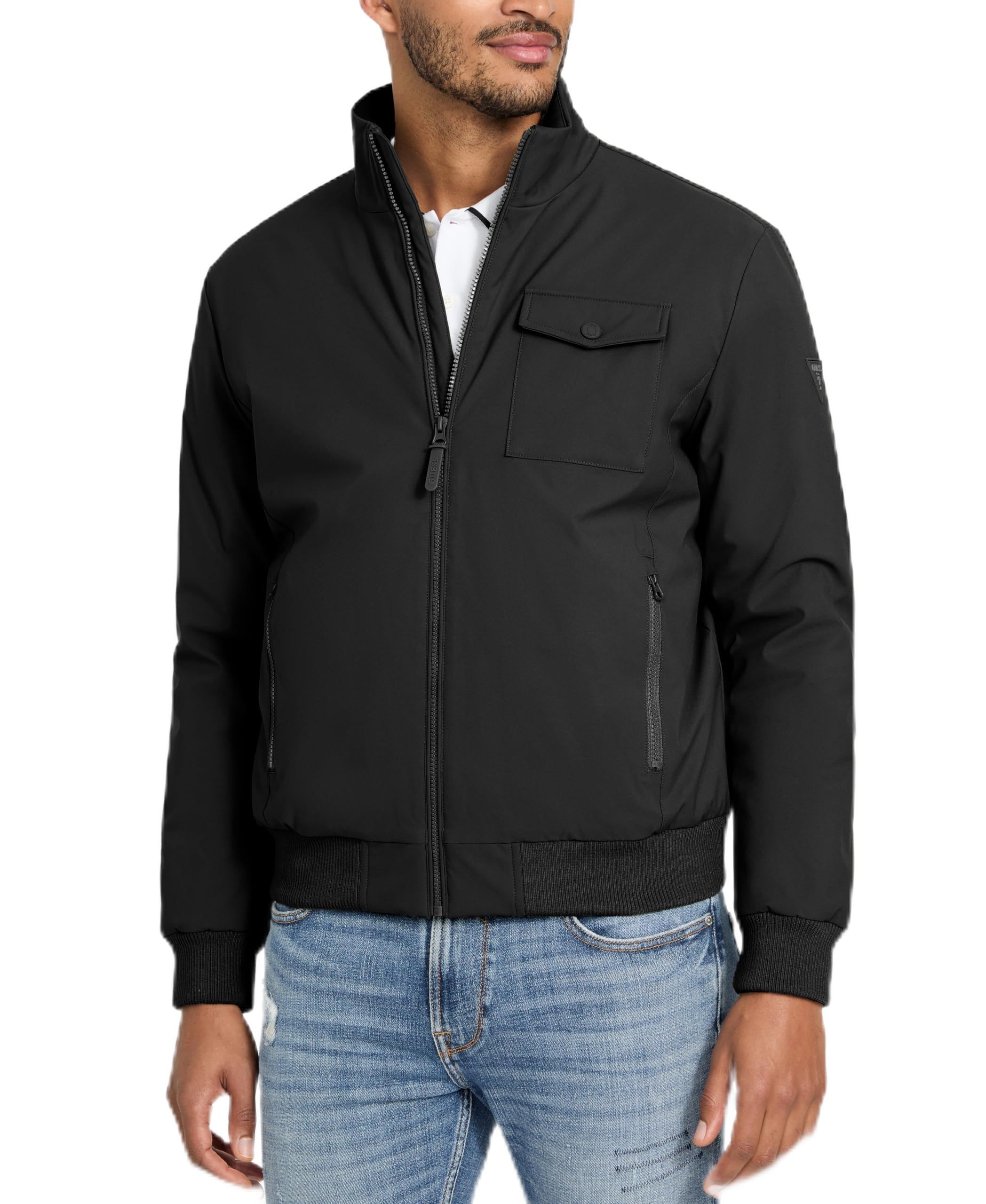 Vêtement d'extérieur GUESS Jussi Softshell Bomber aux finitions premium - 5