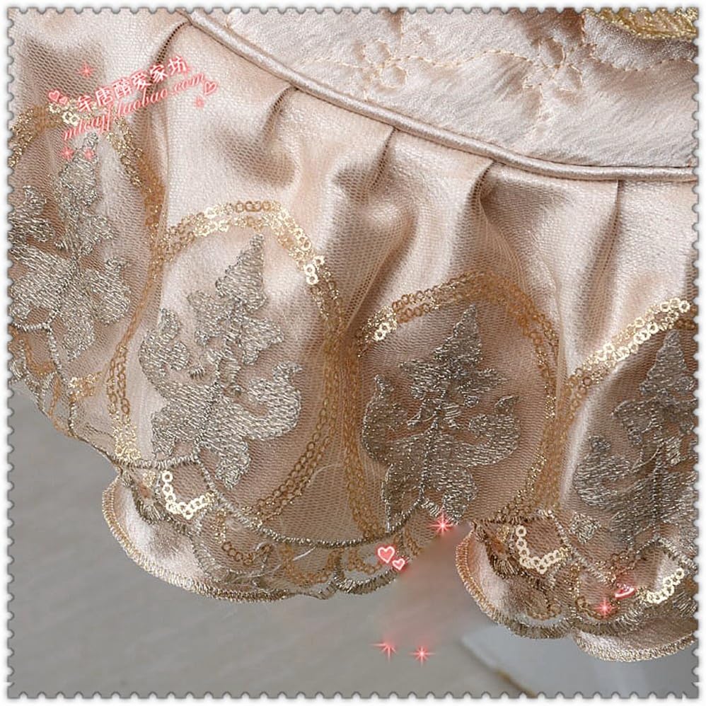 WSHINE Floral Lace Toilet Accessories Tank Cover + Lid Cover + Toilet Seat Cover (Gold) : Home & Kitchen