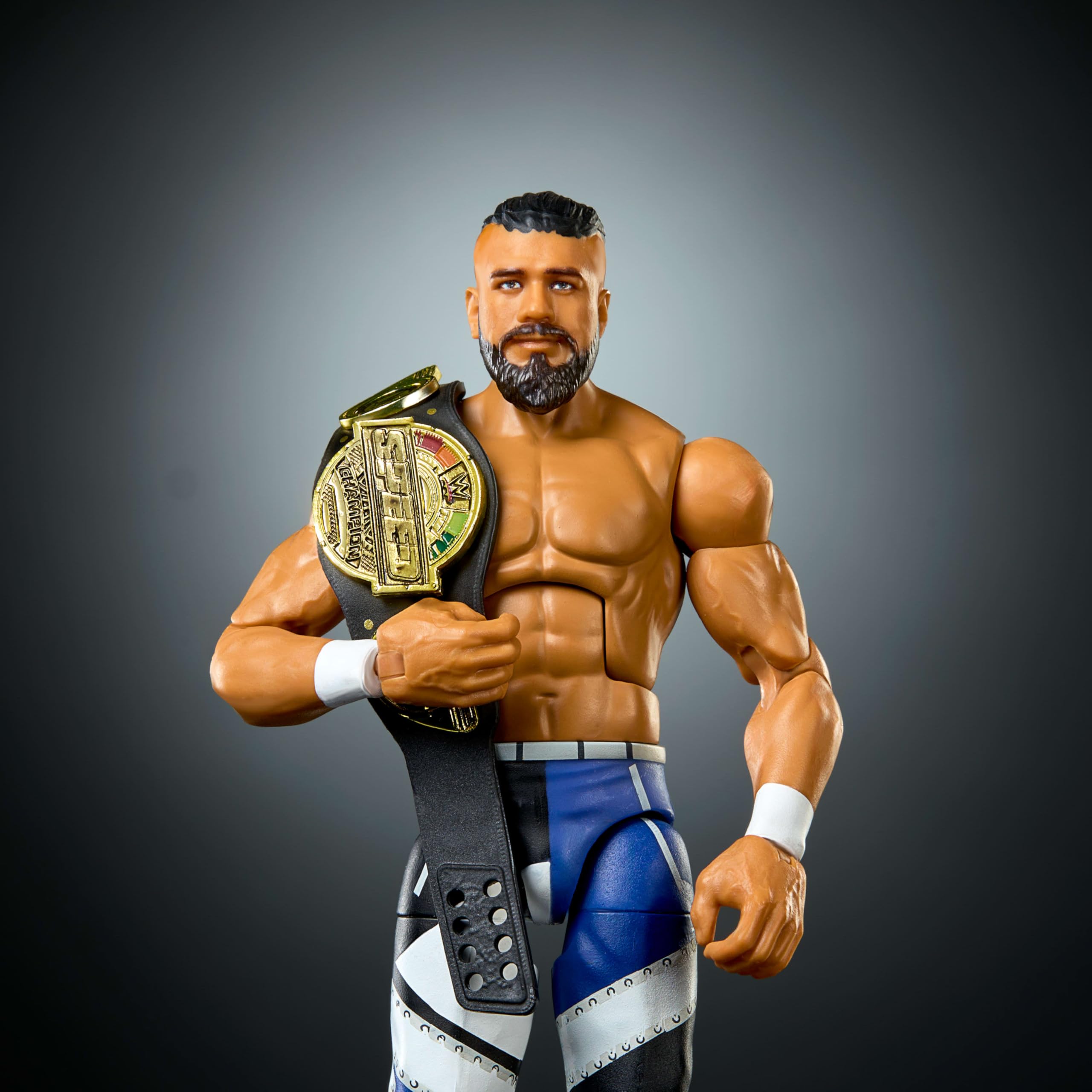 Mattel WWE Elite figurka i akcesoria, seria #122 zestaw, 15 cm kolekcjonerska Andrade z 25 punktami artykulacji i wymiennymi rękami