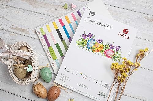 Miniatura 3 de Luca-S Kit de punto de Cruz con Recuento Crocus, 13.0x5.1 in, DIY