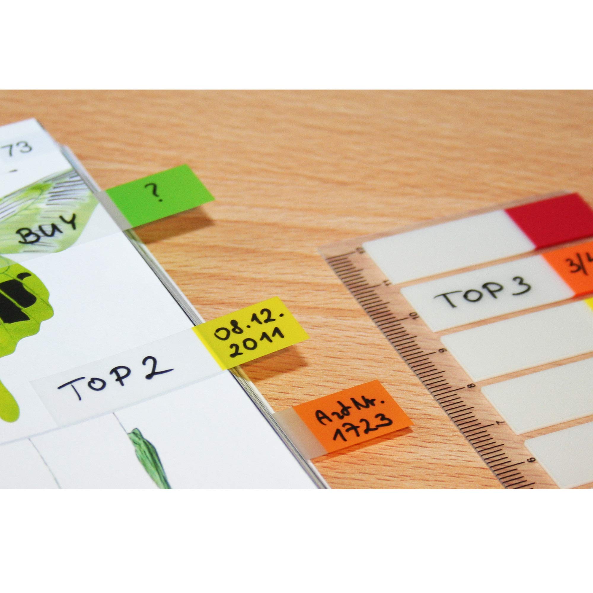 Kores Notes 12x45mm Flag Index Strips - Pack Of 200 - View #10