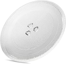 Microwave Turntable Diameter 245 mm Glass Turntable Replacement Turntable Microwave Glass Turntable with 3 Nubs