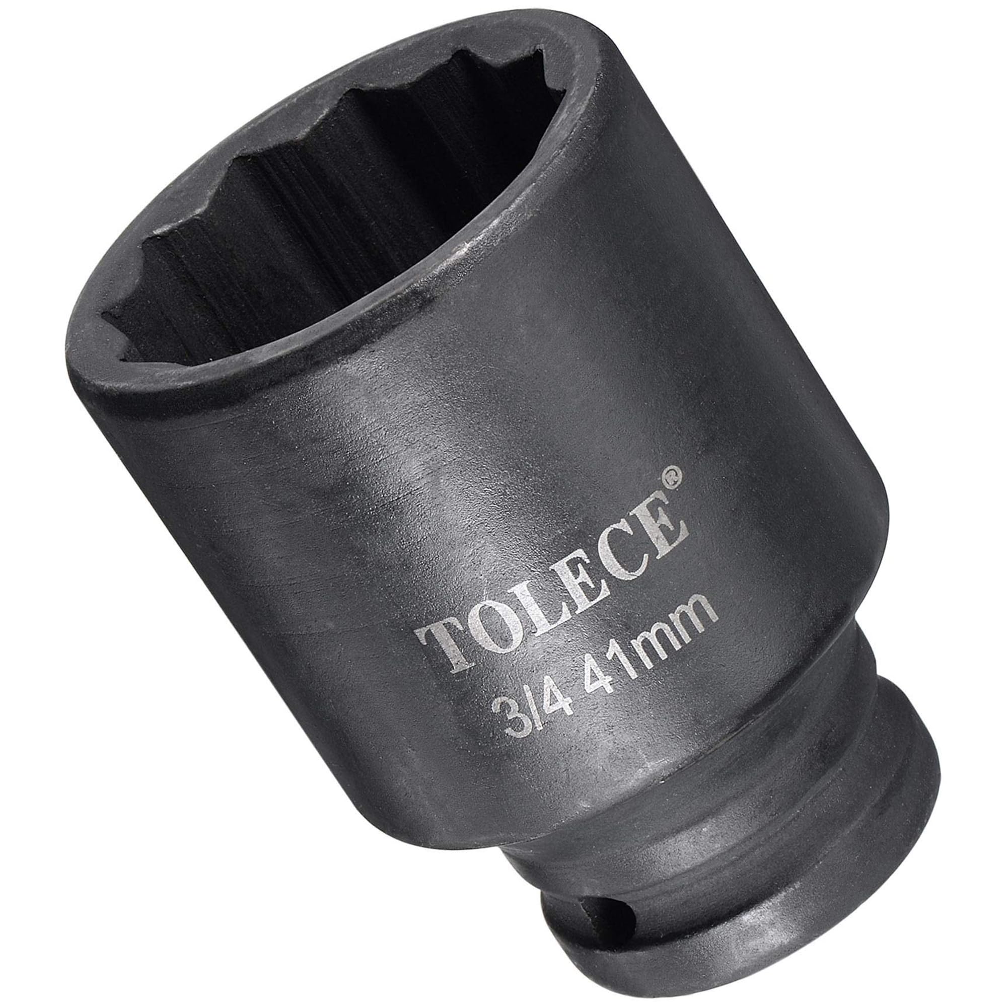 TA-VIGOR 12-Point Deep Impact Socket, 3/4-Inch Drive 41mm Metric Spindle Axle Nut Socket Driver Wrench
