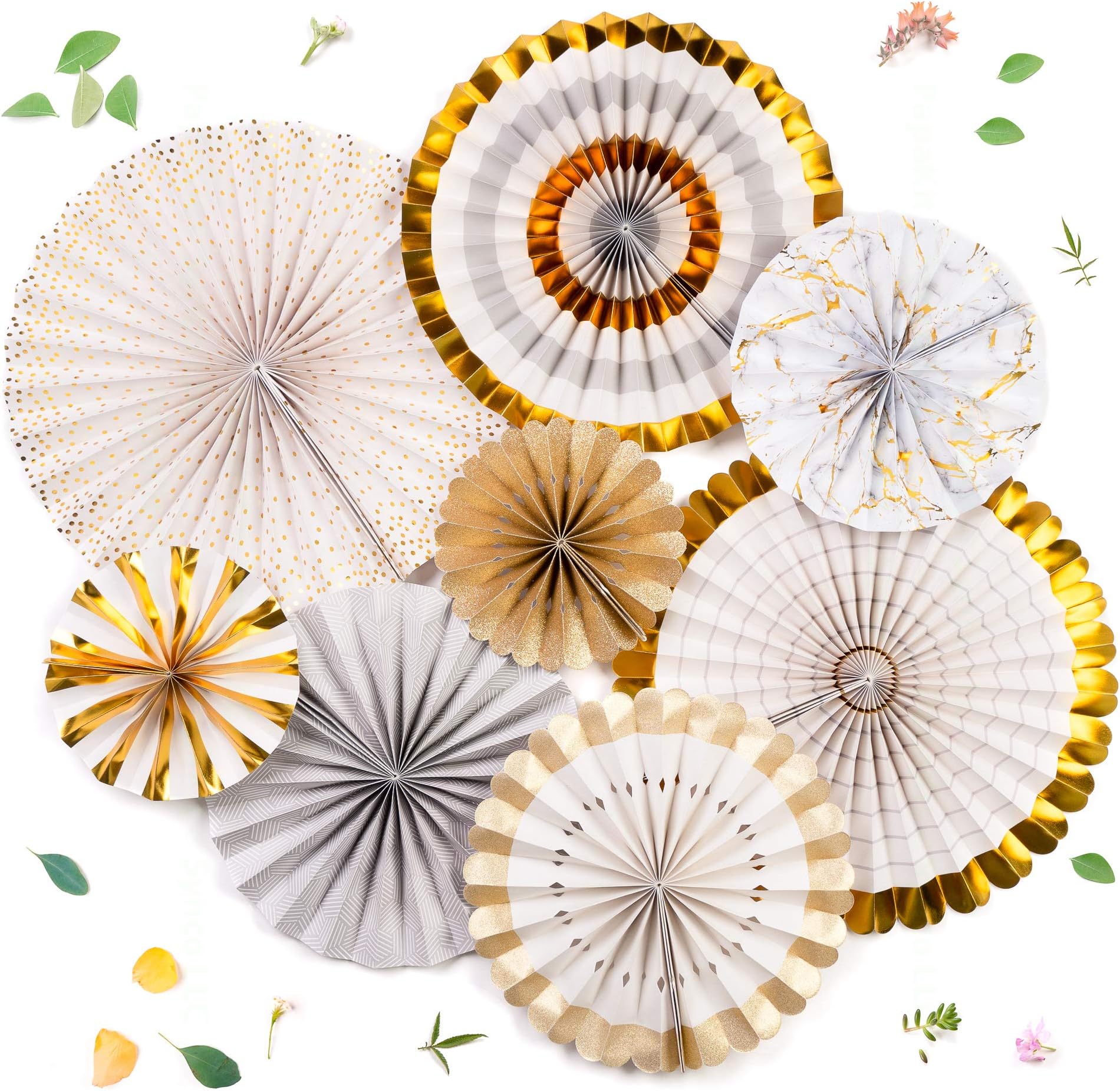 PapaKit Party Paper Fan Wall Decoration Set