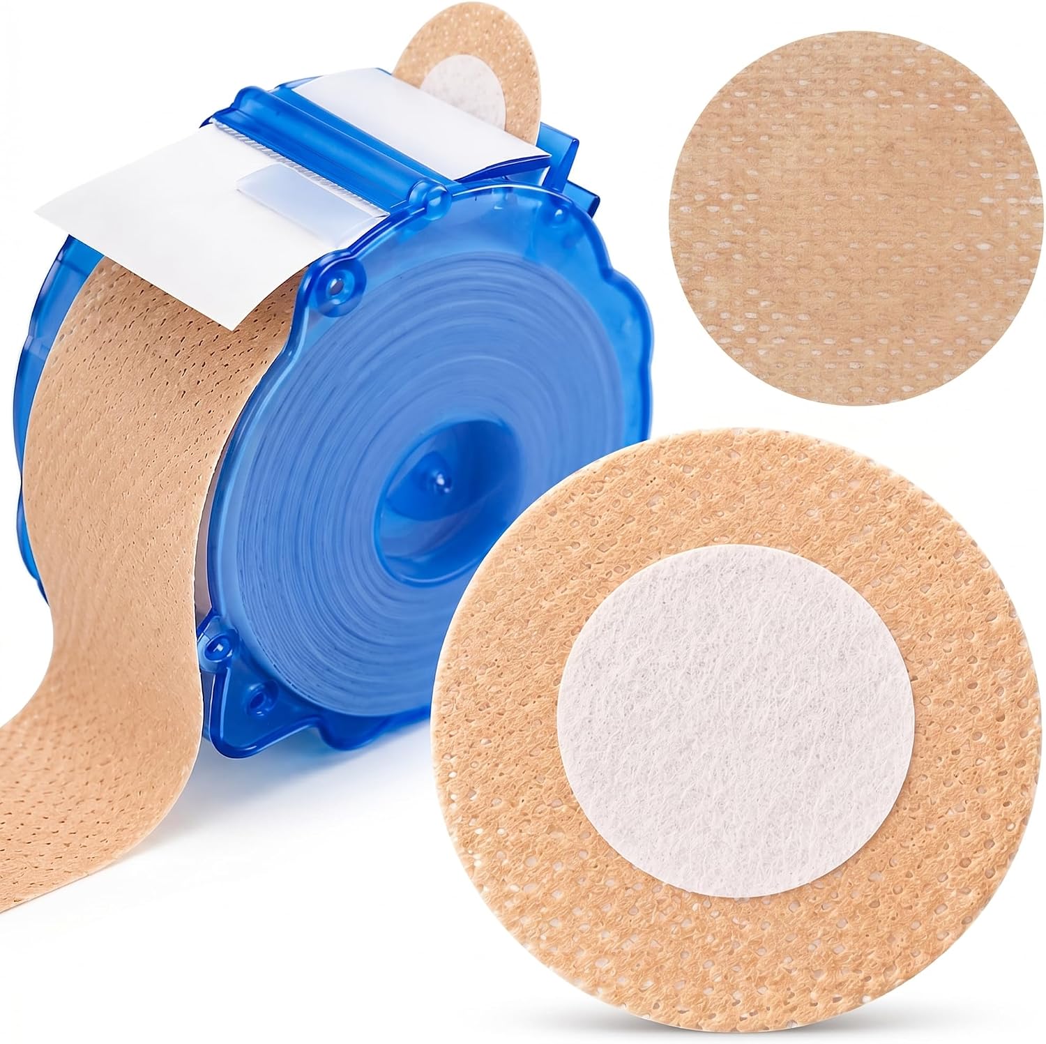 Nipple Covers for Runners, 180 PCS (90 Pairs) Anti-Chafing Nipple Tape for Men, Sweatproof Running Nipple Covers with Portable Dispenser, Marathon & Long Distance Training Beige