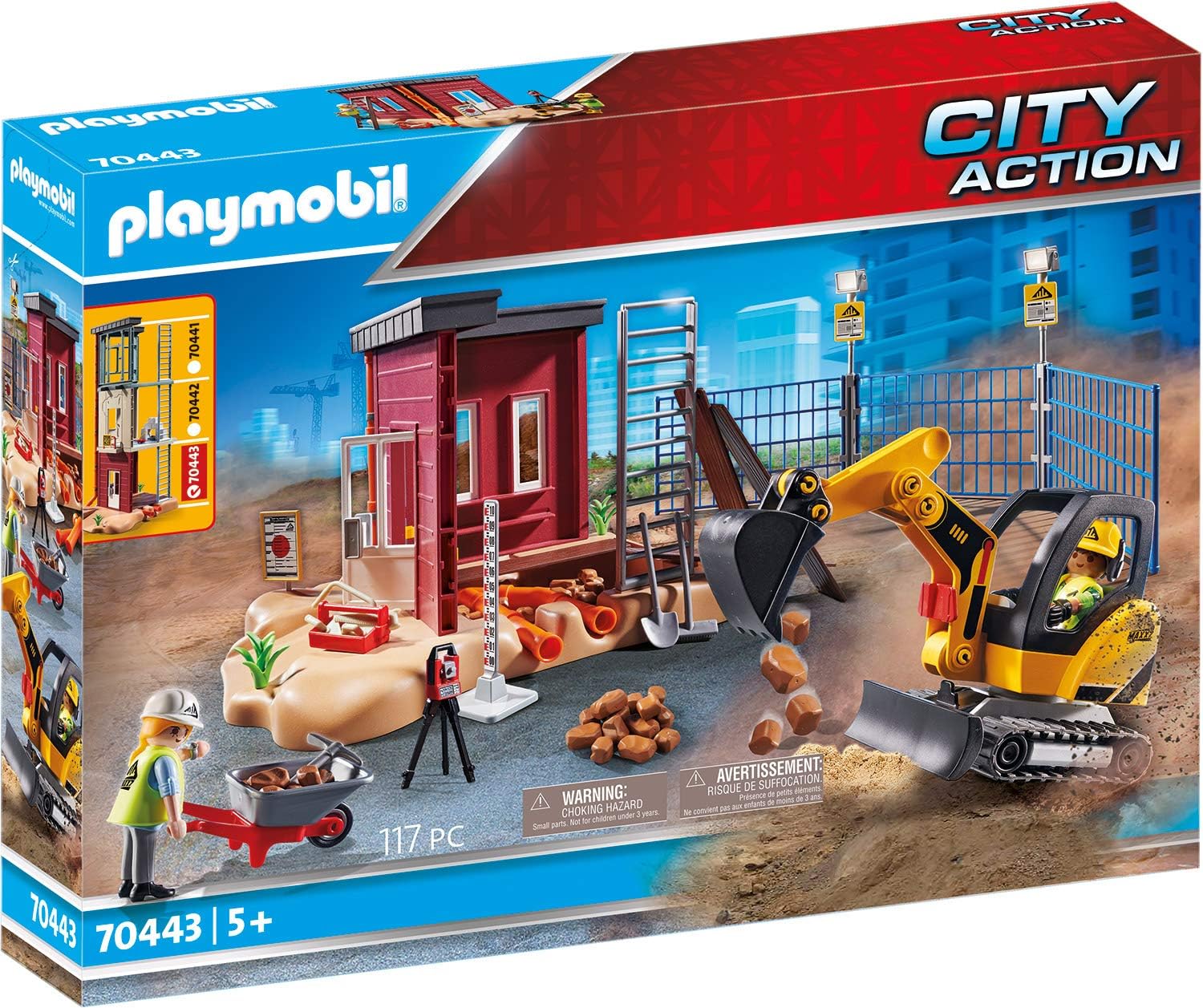 City Action 70443, Mini Escavatore con Cantiere, dai 5 Anni