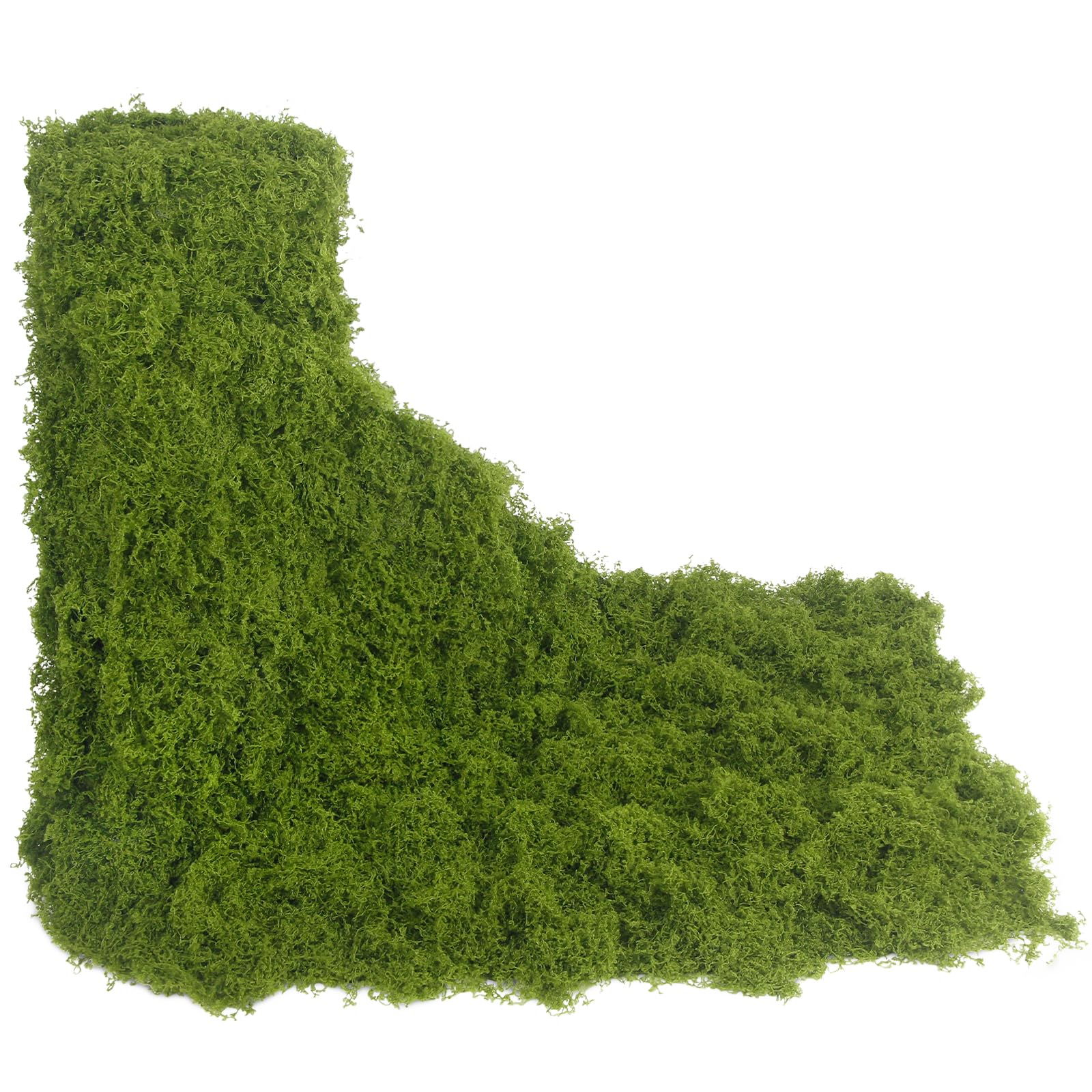 Photo 1 of ACRYCS Fake Moss Rug Dark Green 12" x 79" Faux Moss for Table Runner Decorating Artificial Grass for Indoor Plants Wall Crafts DIY Table Centerpieces Fairy Woodland Garden Floral Wedding 30x200cm