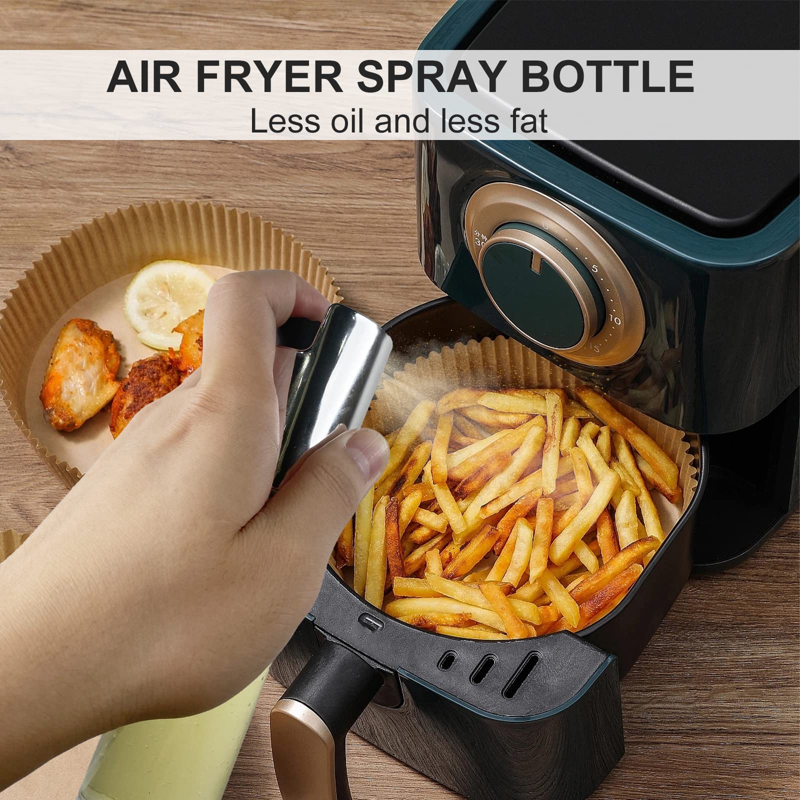 Spruzzino Per Olio Newaner 100ml - Bottiglia Spray Con Scala Per Cucina | Senza BPA, Ideale Per Insalate E Cucina Sana - Foto 6