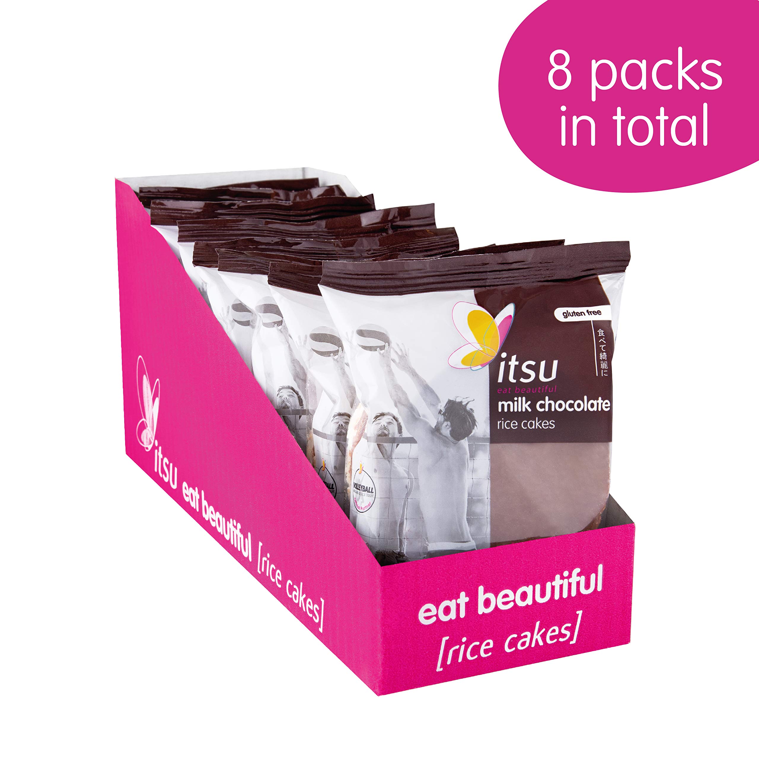 itsu Milk Chocolate Rice Cakes Healthy Snack 50g (Pack of 8) Buy