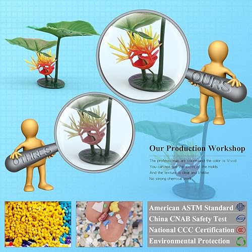 Miniatura 3 de 6 figuras de rana de árbol coleccionables, juguetes coleccionables de ranas de plástico, juego de estanque de loto, decoración para pasteles,