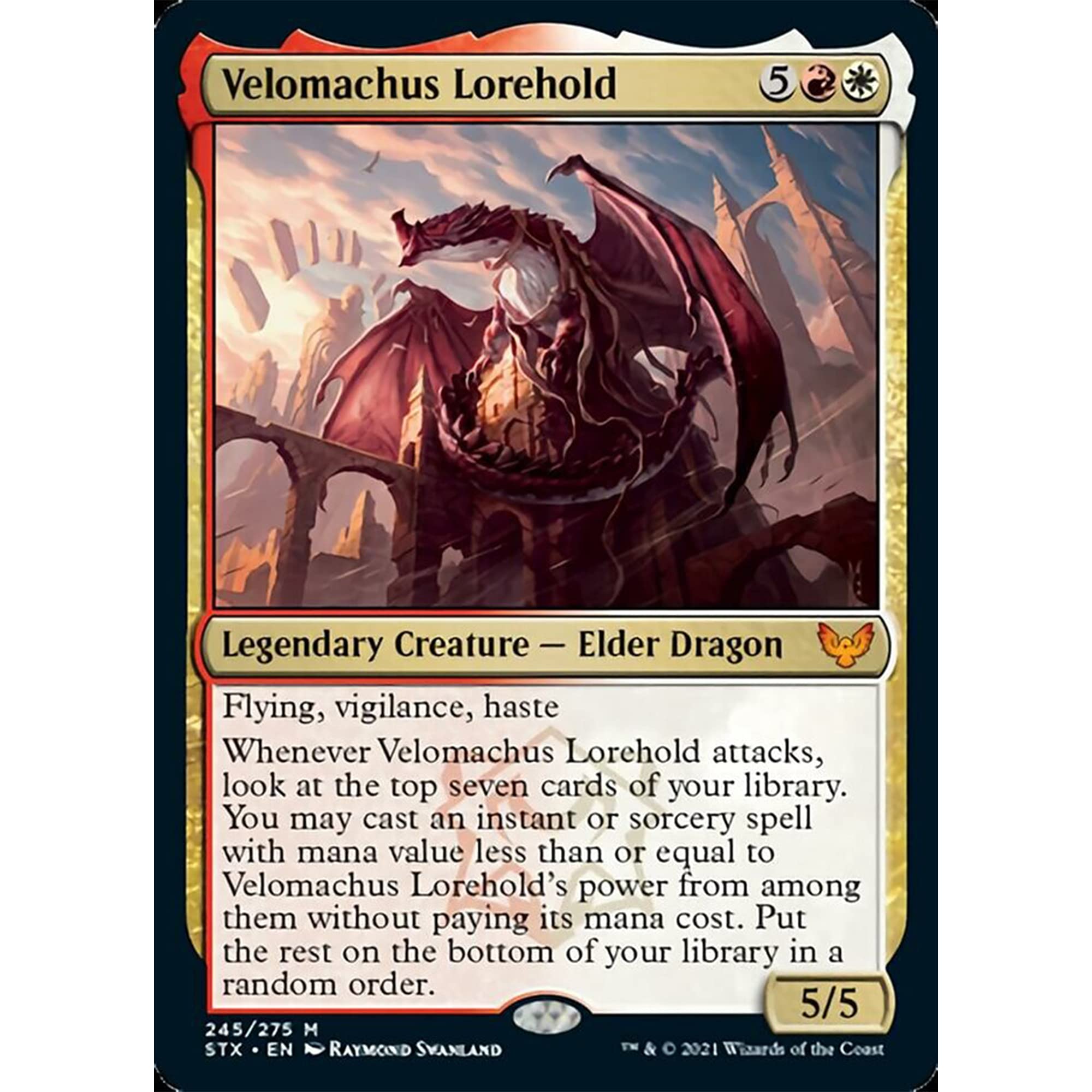 Amazon.com: Velomachus Lorehold 245/275 - Strixhaven: School of Mages :  Everything Else