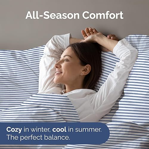 Miniatura 294 de Sábana encimera de bolsillo profundo, más suave que el algodón egipcio, 1 sábana encimera para colchón tamaño individual XL 21 - Spa Blue