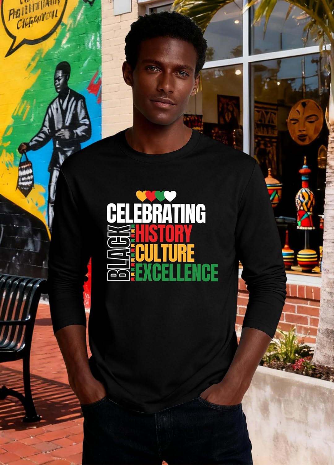 Black History Month Shirt Men: Black History Graphic Tshirts African American Long Sleeve Tops - Image 5