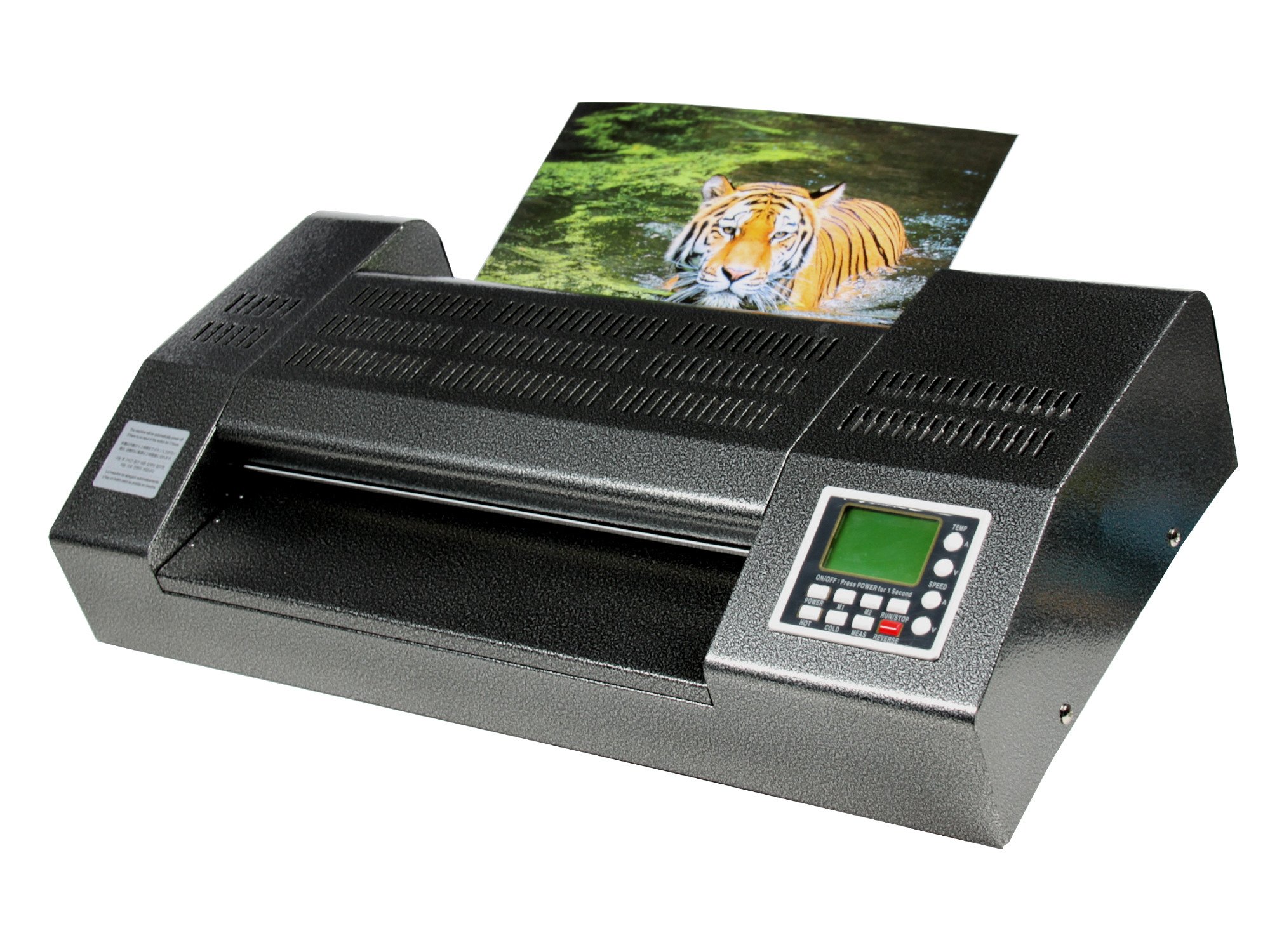 r & b Laminiersysteme SKY335R6 - Laminator, Profi-Laminiergerät mit erhöhter Arbeitsbreite in schwerer Metallausführung, 6 beschichteten Walzen, A3