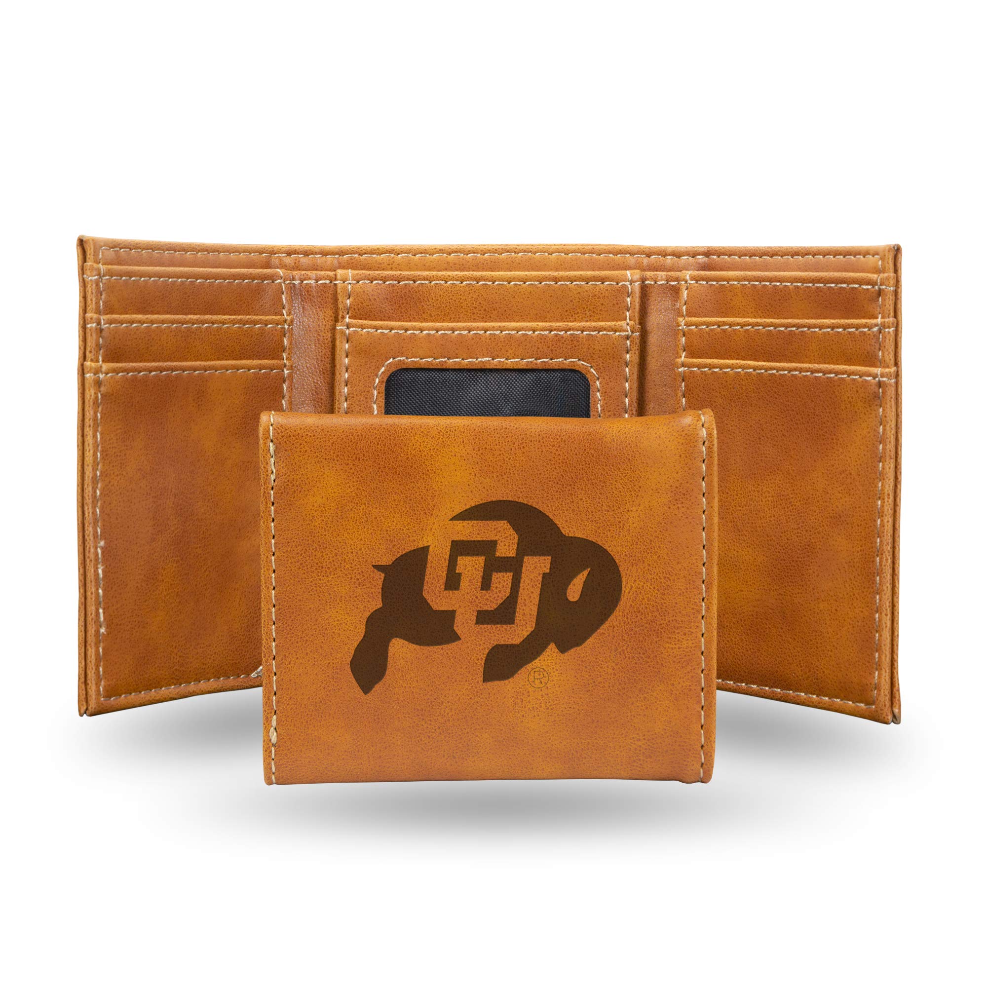 Rico Industries NCAA Laser Engraved Trifold Laser Engraved Tri-Fold Wallet - Men's Accessory