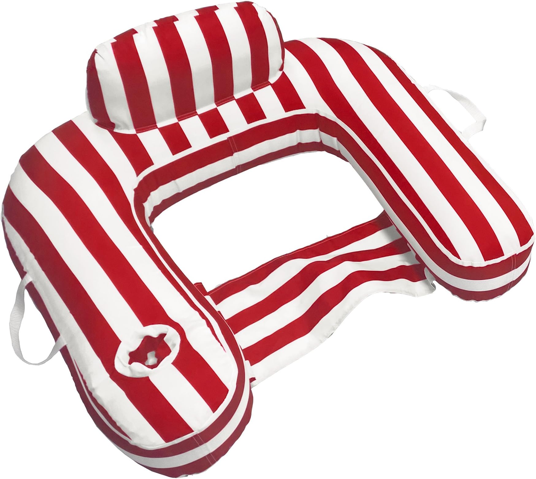 Drift and Escape Morgan Dwyer Drifter U-Seat Pool Float, Red, 31"L x 28"W x 16"H