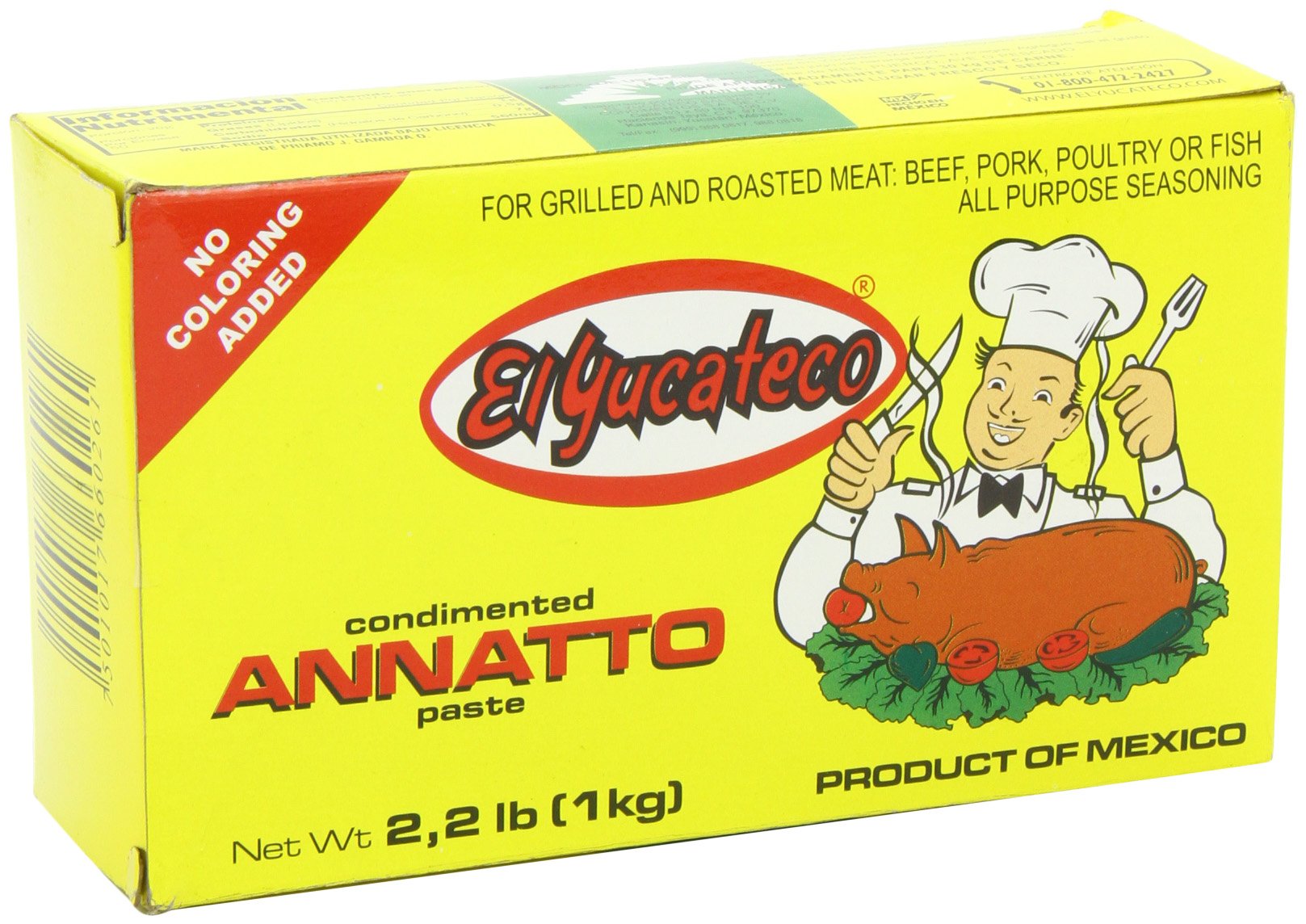 El Yucateco Achiote 1 Kg