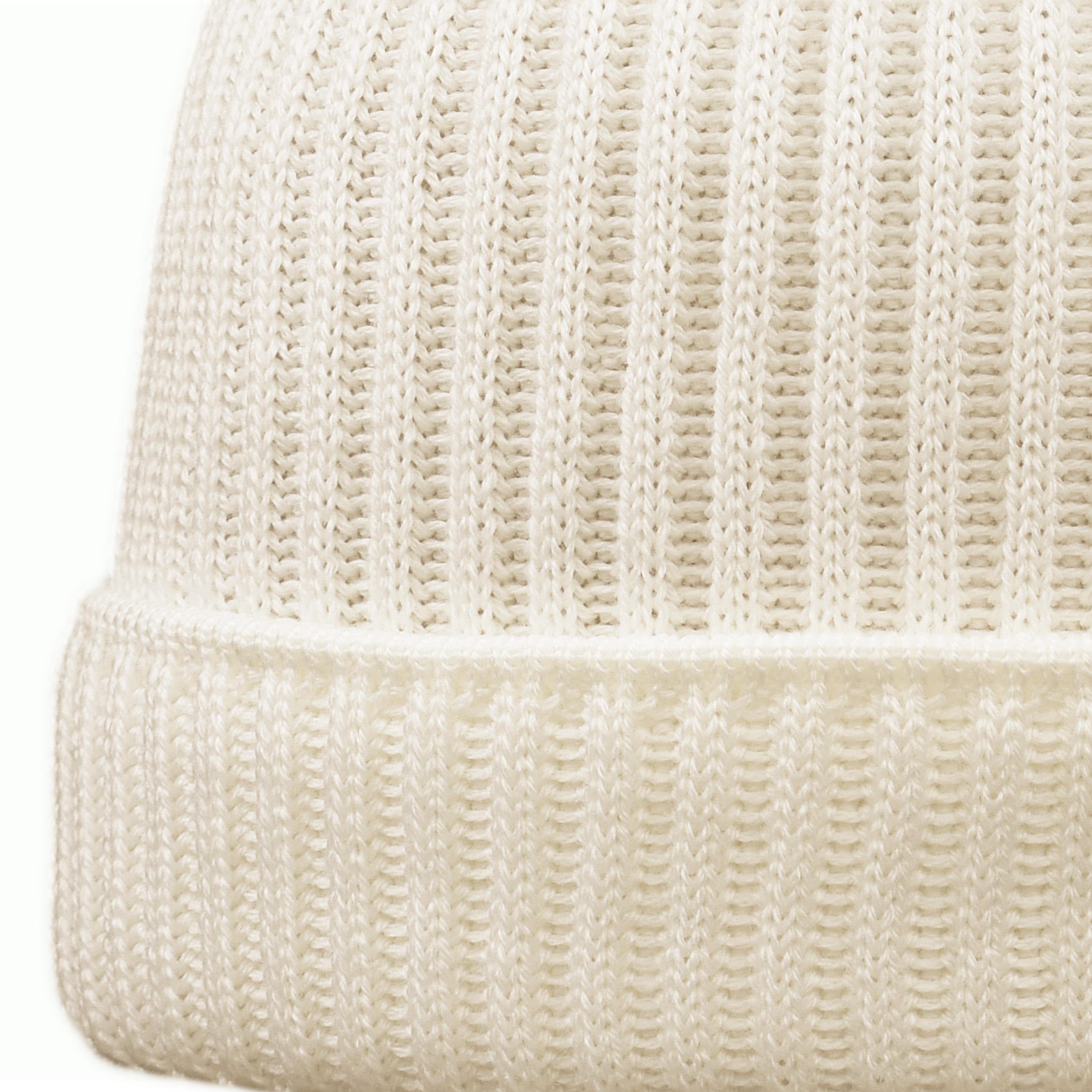 Melegari Bonnet en tricot avec revers | Pure Laine mérinos extra fine | Fabrication côtelée | Freiburg | Unisexe | Automne Hiver