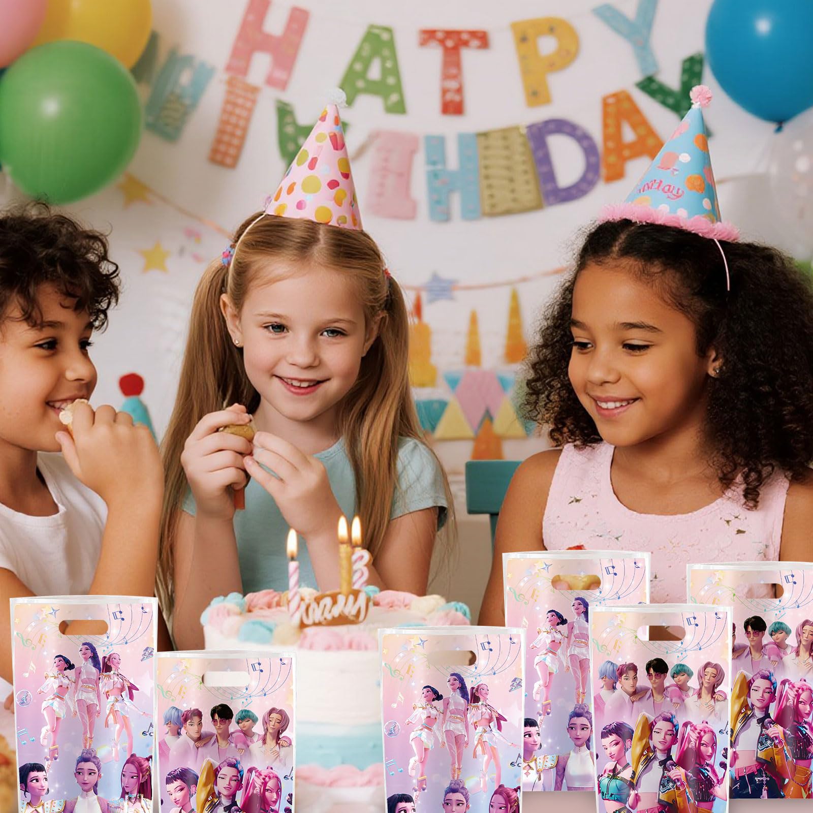 Jeffdad 30 Sacchetti Glitterati Viola Per Bomboniere - 25x16,5 Cm, In PE, Per Feste Di Compleanno Ragazze, Caramelle E Biscotti