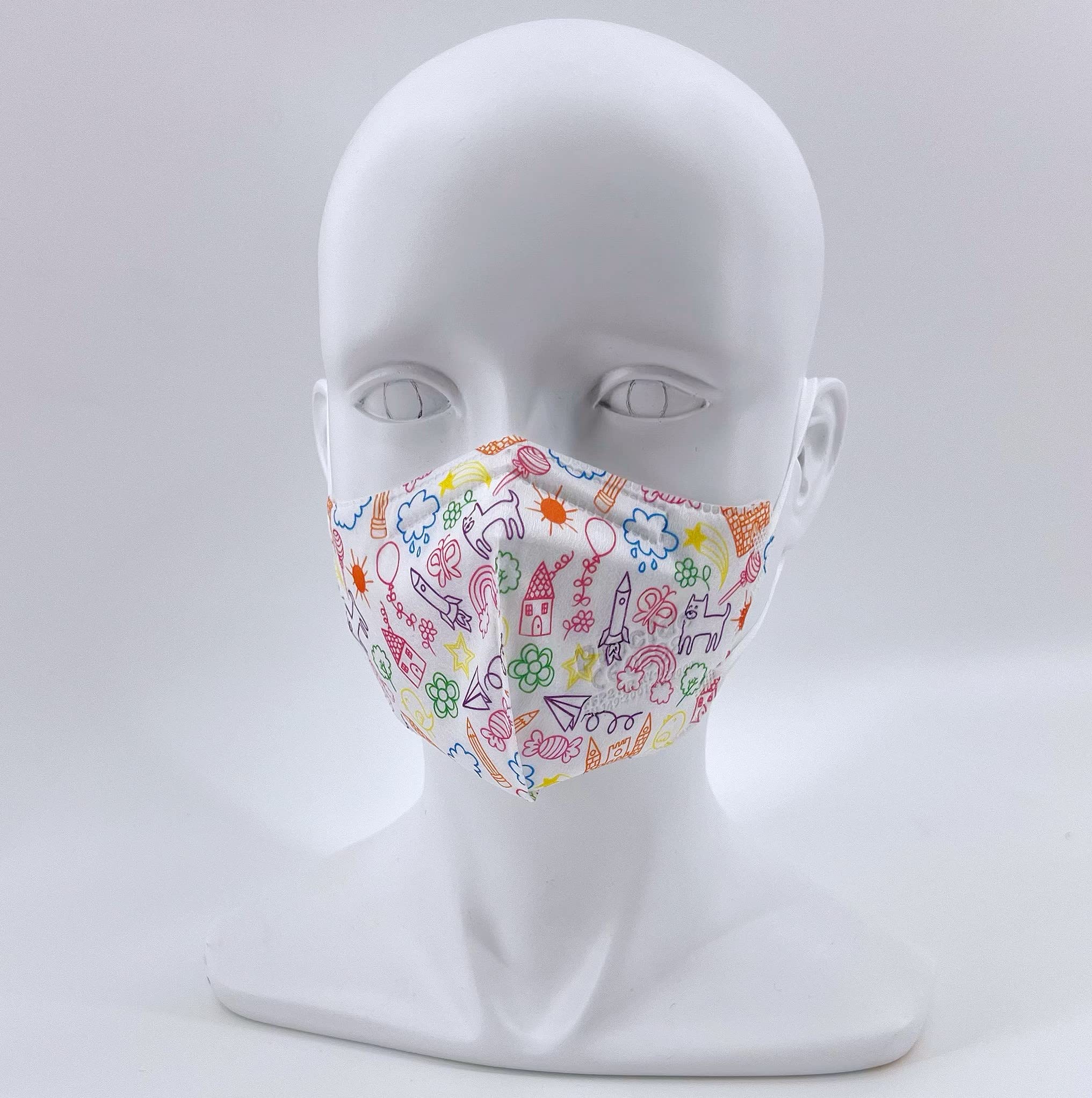 20 Masque FFP2/KN95 Rose Taille Small Certifiés CE, Masque Jetable 4 Couches, Masques Respiratoire de Protection contre la Poussière, Masque Respirant à Forte Filtration BFE≥95, 20 Pièces