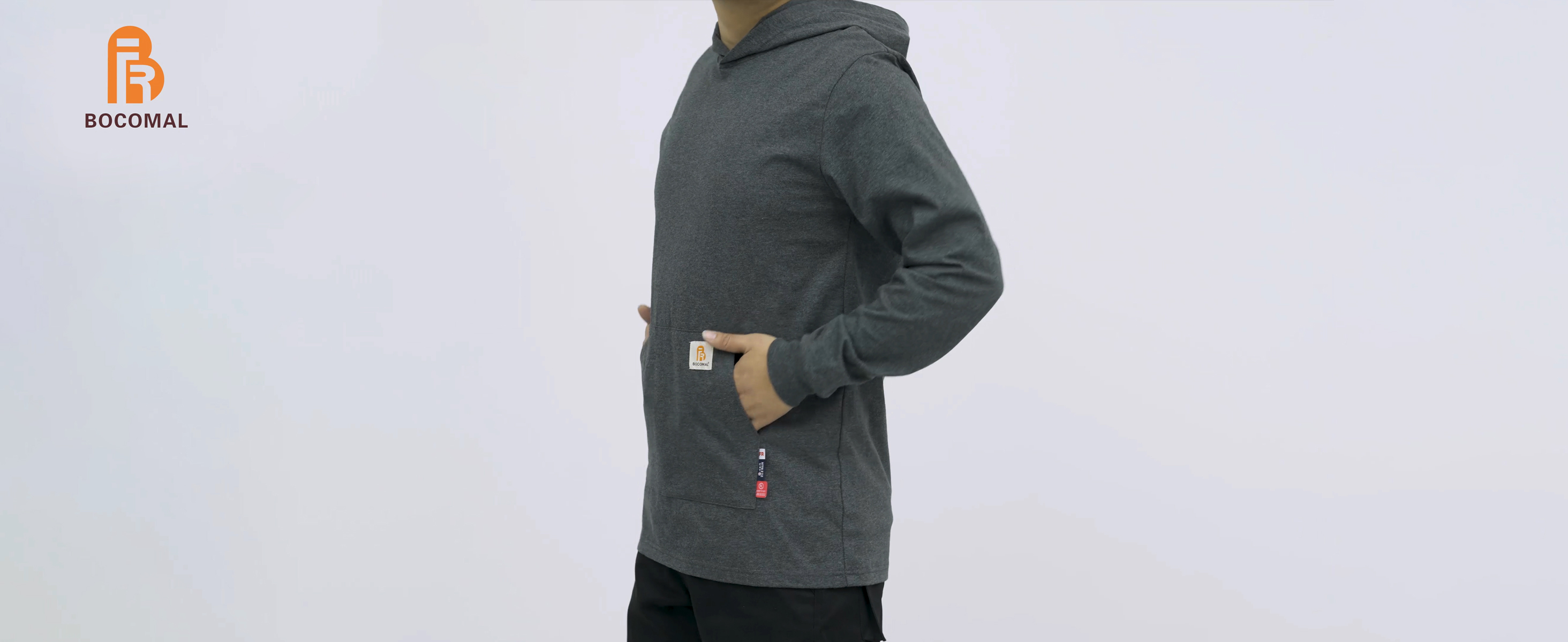 Amazon.com: BOCOMAL FR Hooded T Shirts Kangaroo Pocket Fire