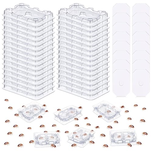 Qualirey 32 PCS Bed Bug Detector Reusable, Bedbug Traps with