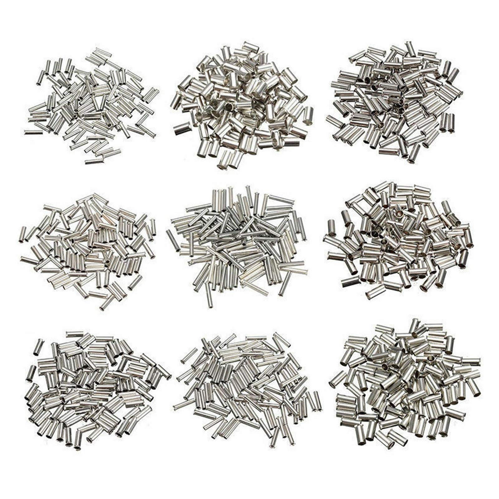 50 szt. ocynowany materiał miedziany nieizolowany zacisk 0,5 mm do 16 mm złącze zaciskowe kabla z kablem końcowym drutu tulejkowego (kolor: 1,0 mm2)
