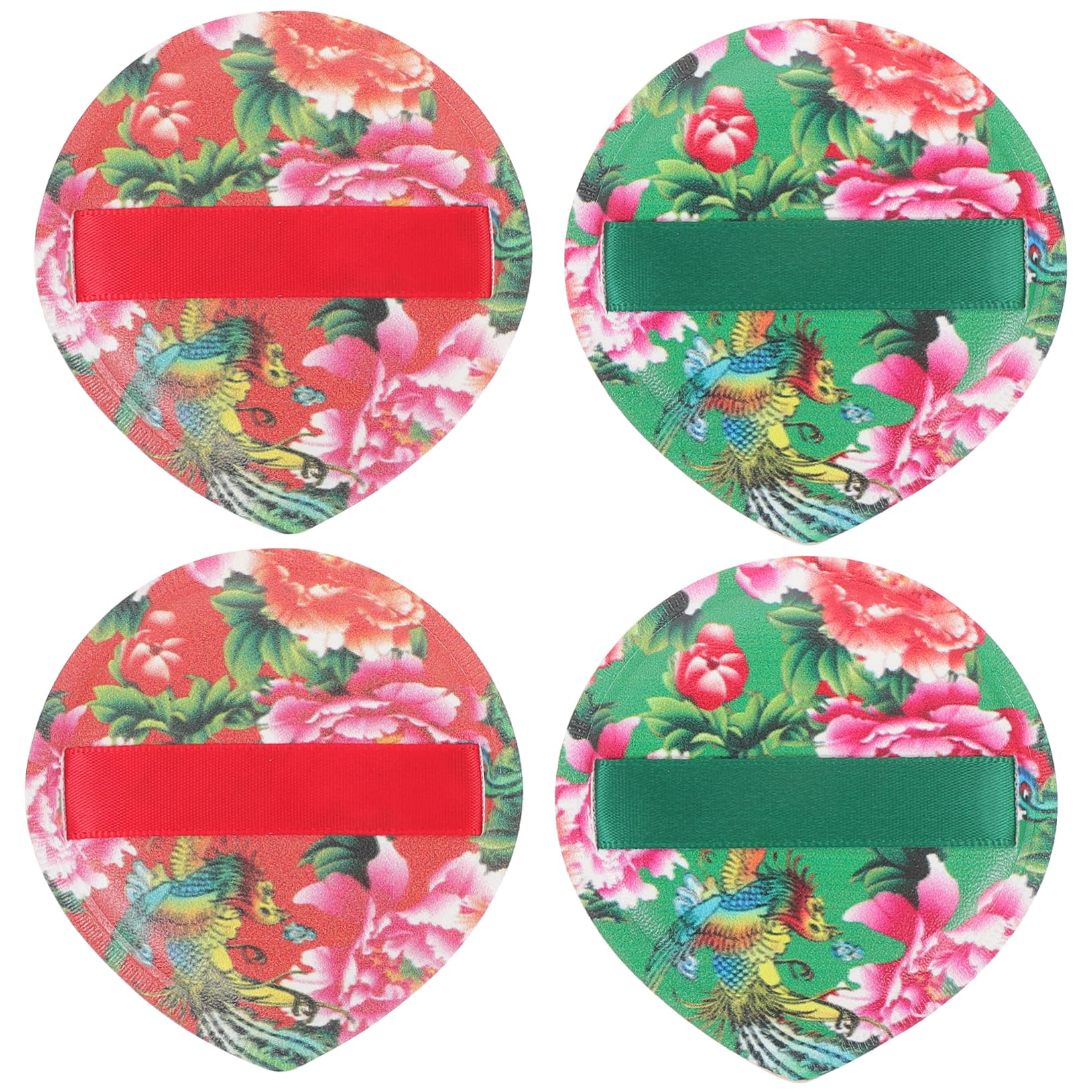 LIFKOME 4pcs Makeup Powder Teardrop Shape Soft Durable for Foundation Face Powder Natural Makeup Look