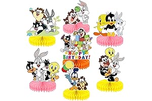 3D Double Side Looney Party Honeycomb Table Decorations Party Supplies