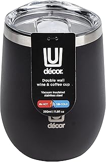 Decor Picnicware Wine and Coffee Cup, Assorted, 350 ml Capacity