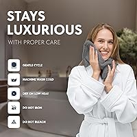 Vista 5 de White Classic Juego de lujo de toallas de mano de algodón en gris claro 12 piezas - Toalla grande de 13x13 pulgadas estilo hotel, toallas de cara