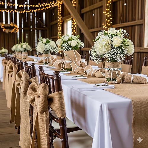 Miniatura 8 de AAYU Rollo de tela de arpillera | 40 pulgadas de ancho x 150 pies de largo | 40 pulgadas por 50 yardas | No se deshilacha | Tejido apretado | Ideal