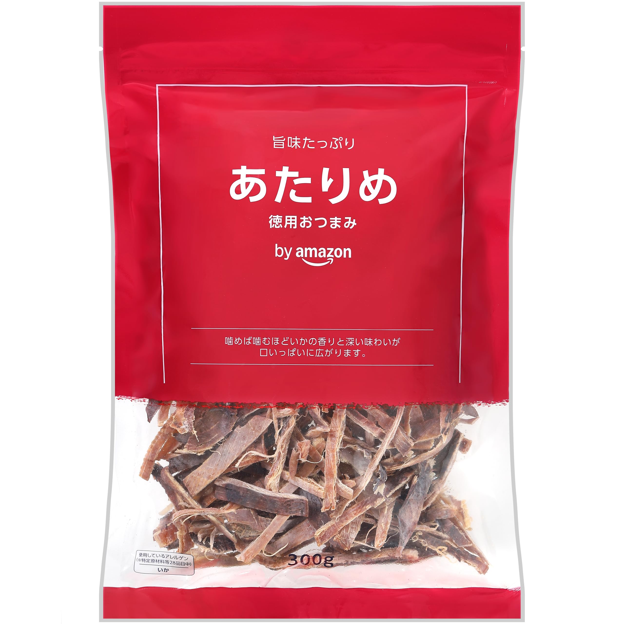by Amazon あたりめ 300g 大容量 チャック付き袋