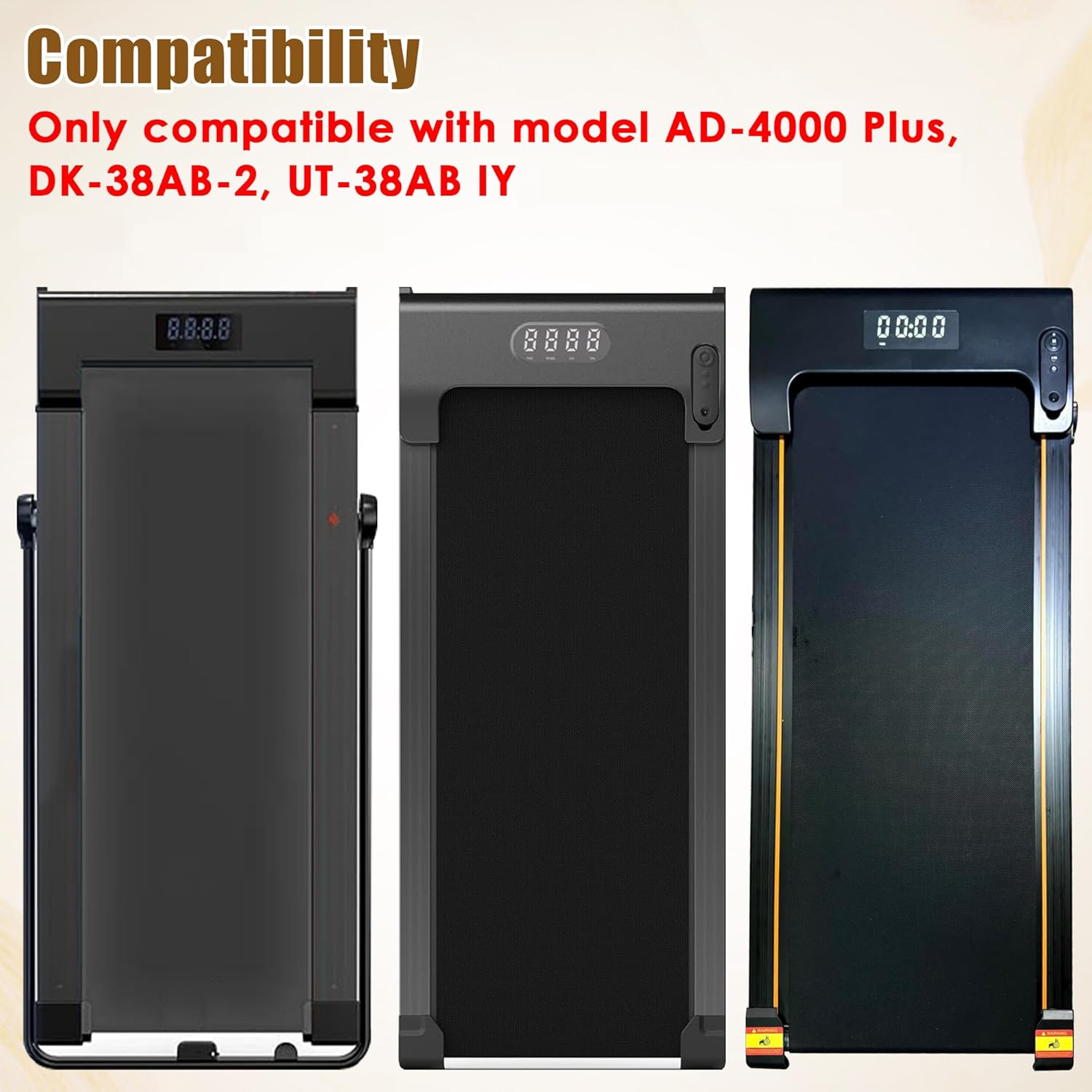 Walking Pad Remote Replacement with 2 Batteries Compatible with Model AD-4000 Plus, DK-38AB-2, UT-38AB IY, Treadmill Remote for Home Small Under Desk Treadmill