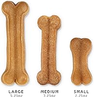 Vista 3 de Cheese Dog Chew Bone Larga duración, sin manchas, rico en proteínas, poco olor, 100% natural, saludable y seguro, sin lactosa, gluten, soja