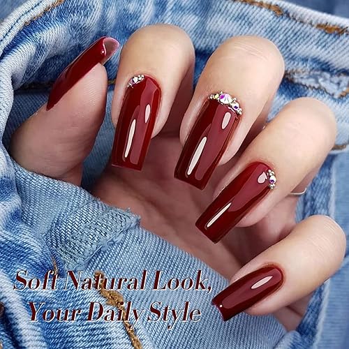 Miniatura 3 de Born Pretty Red Burgundy Gel Nail Polish Dark Wine Red Color Nail Art Design Manicure DIY Salon Home 15ml BORGOÑA (BURGUNDY WINE)
