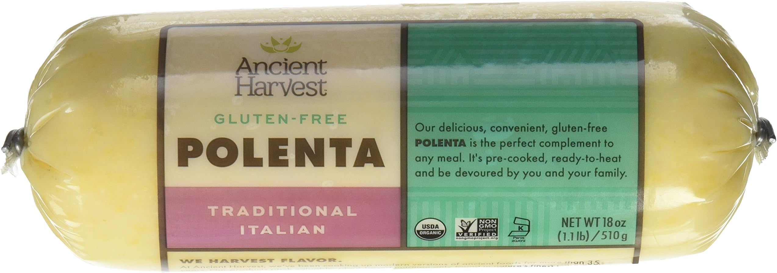 Food Merchants Organic Polenta, Traditional Italian, 18 Ounce