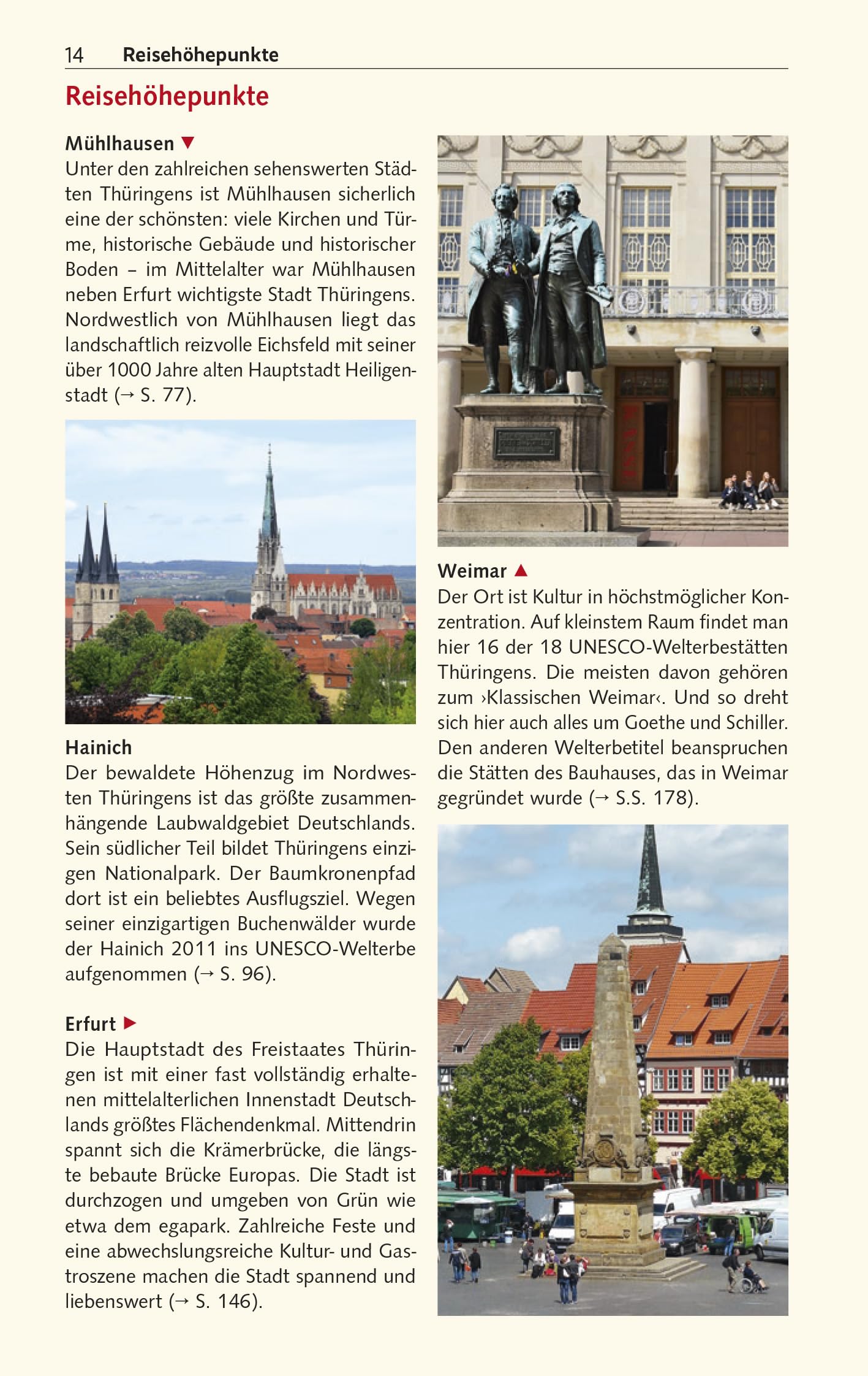 TRESCHER Reiseführer Thüringen: Erfurt, Weimar, Jena, Gotha, Eichsfeld, Thüringer Wald, Werratal, Vogtland und Saaletal