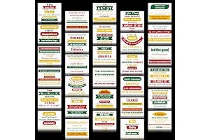 30 Pieces Black History Quote Bulletin Board Set - Black Americans Accents...