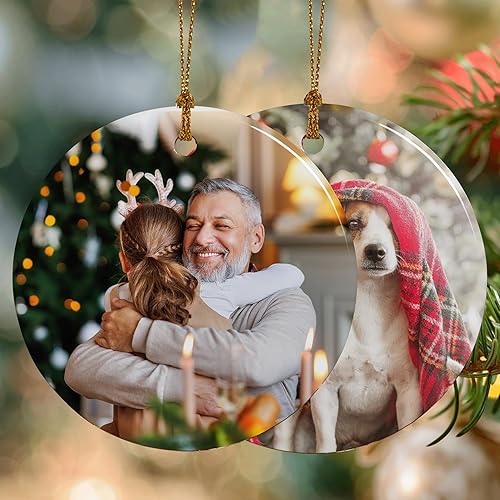 Miniatura 1 de Adornos de Navidad personalizados de cerámica, nuestro primer árbol de Navidad colgante 2023, decoración de regalo para Navidad, regalo